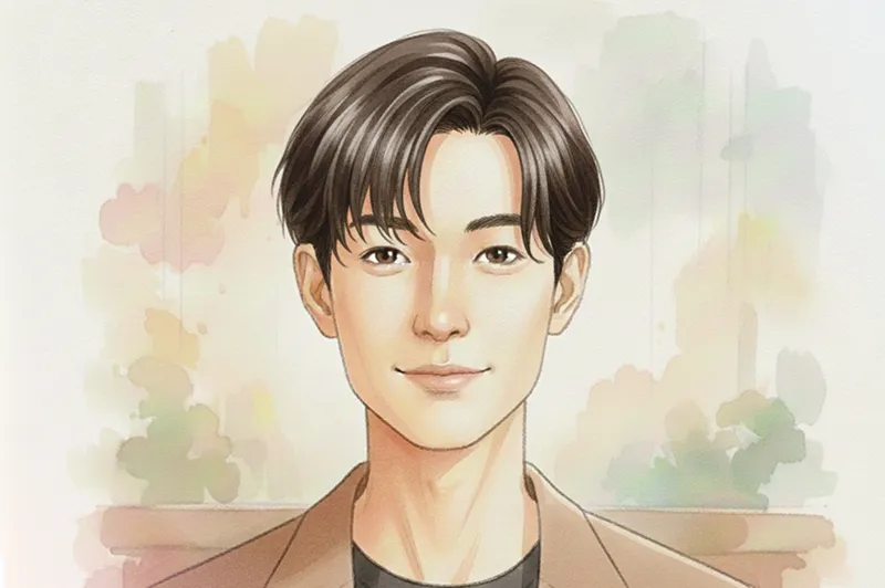 自動走行ロボットの遠隔操作担当 I.Rさんのイラスト写真