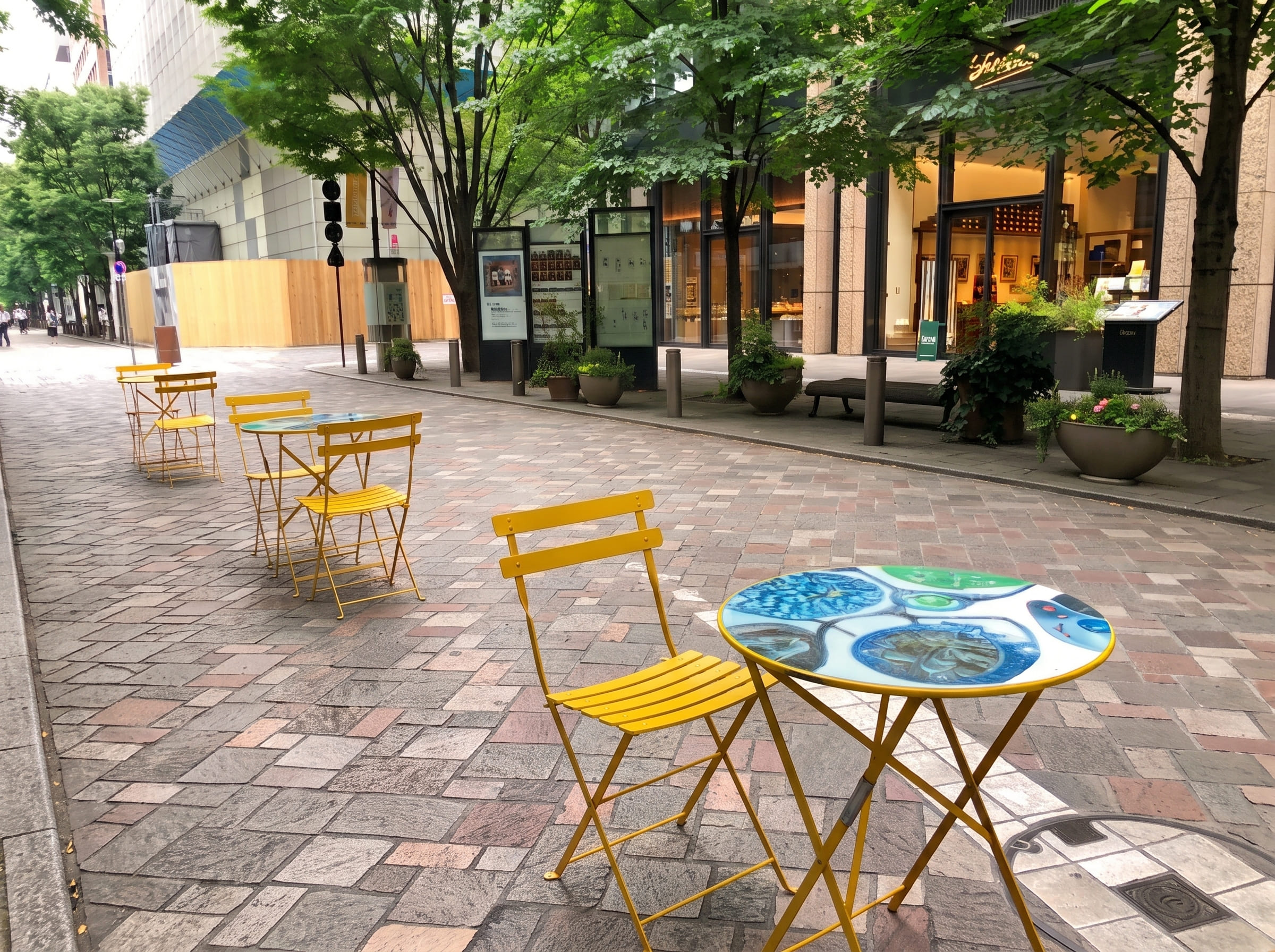丸の内仲通りアウトドアでのランチも可能！